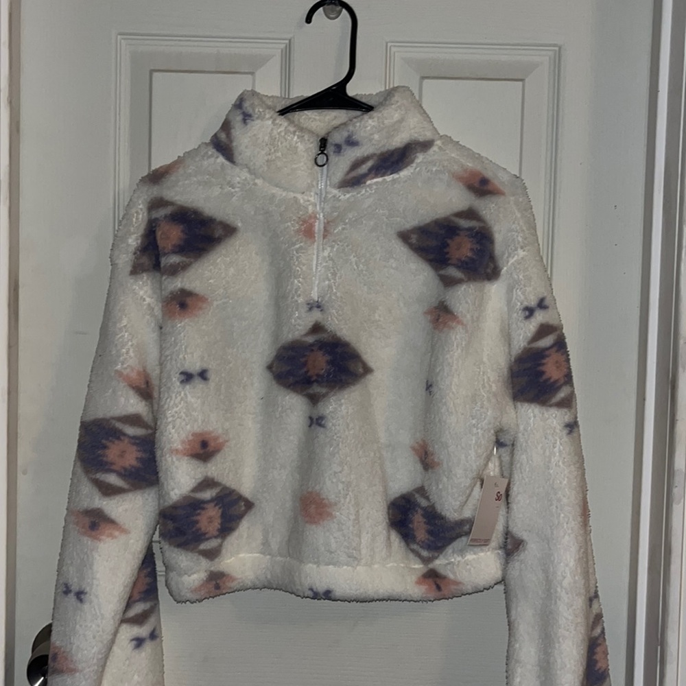 So Half Zipper Sherpa Jacket